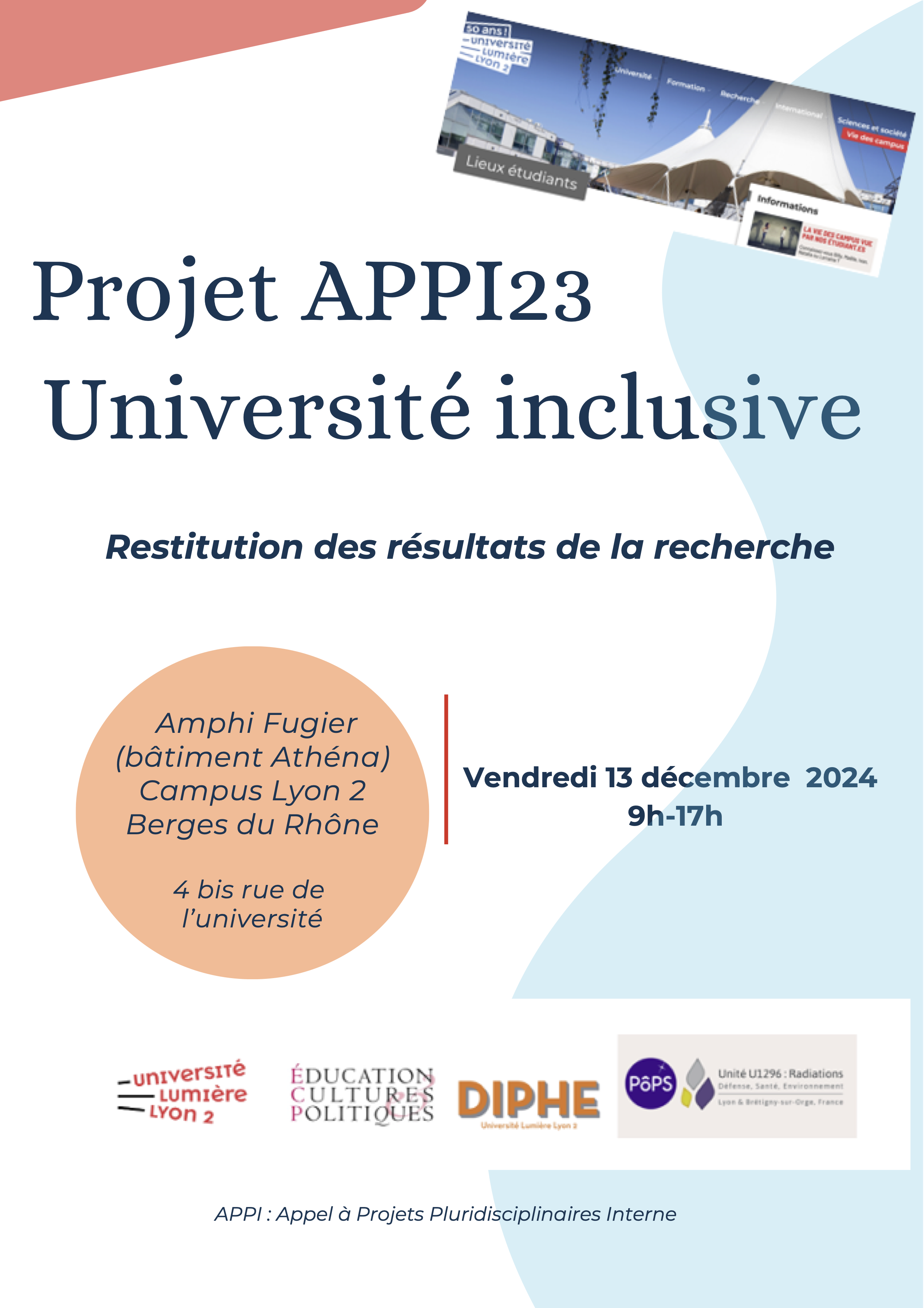 Flyer APPI UI 23 Restitution Finale